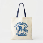 Go Bulldogs Football Helmet Icon Tote Bag (Voorkant)
