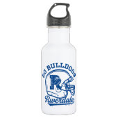 Go Bulldogs Football Helmet Icon Waterfles (Voorkant)