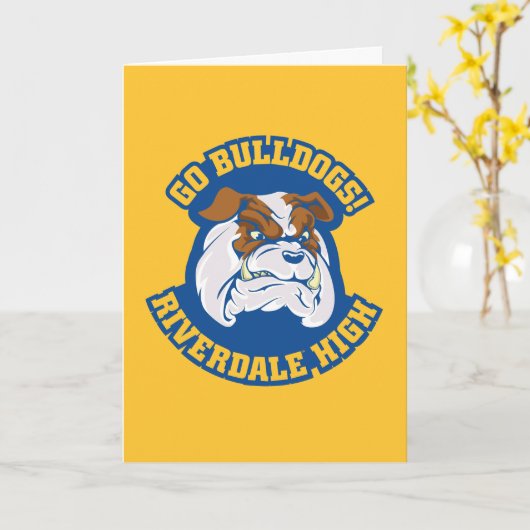 Go Bulldogs - Riverdale High Kaart (Gele Bloem)