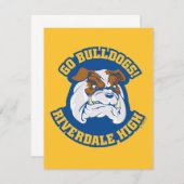 Go Bulldogs - Riverdale High Notitiekaartje (Voorkant / Achterkant)