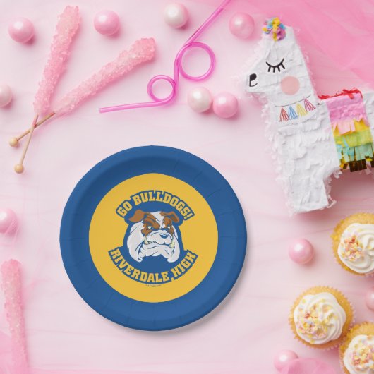 Go Bulldogs - Riverdale High Papieren Bordje (Feest)