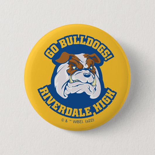 Go Bulldogs - Riverdale High Ronde Button 5,7 Cm (Voorkant)