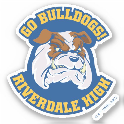Go Bulldogs - Riverdale High Sticker (Voorkant)