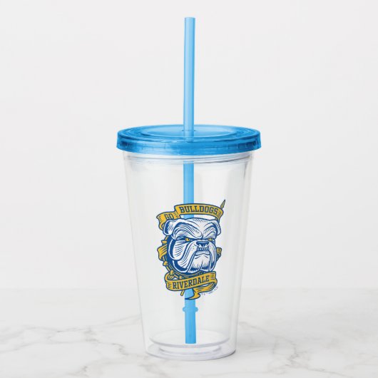 Go Bulldogs - Riverdale Mascot Banner Acryl Drinkbeker (Voorkant)