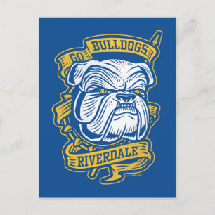 Go Bulldogs - Riverdale Mascot Banner Briefkaart