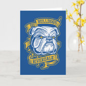 Go Bulldogs - Riverdale Mascot Banner Kaart (Gele Bloem)