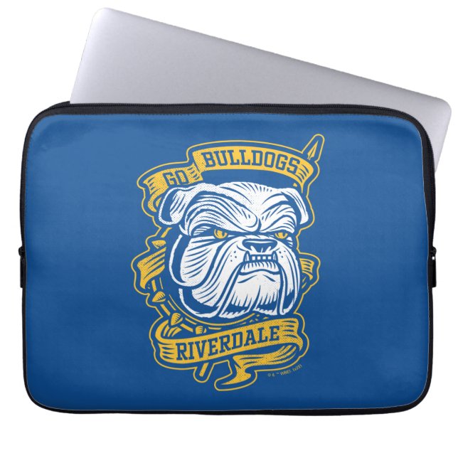 Go Bulldogs - Riverdale Mascot Banner Laptop Sleeve (Voorkant)