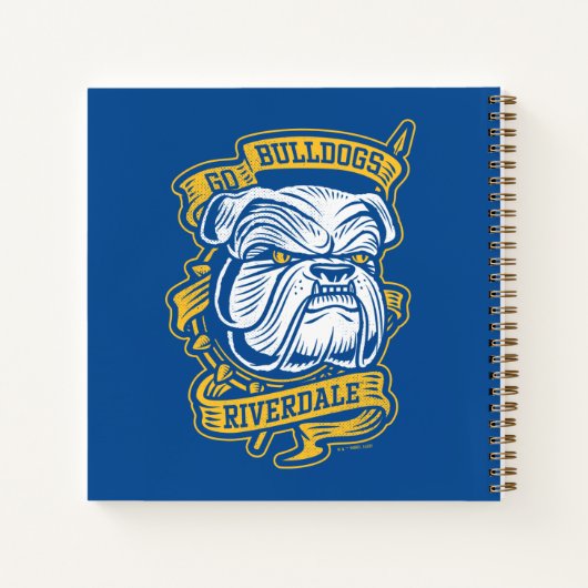 Go Bulldogs - Riverdale Mascot Banner Notitieboek (Achterkant)