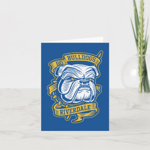 Go Bulldogs - Riverdale Mascot Banner Notitiekaartje