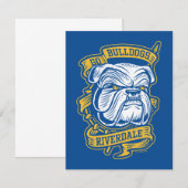 Go Bulldogs - Riverdale Mascot Banner Notitiekaartje (Voorkant / Achterkant)