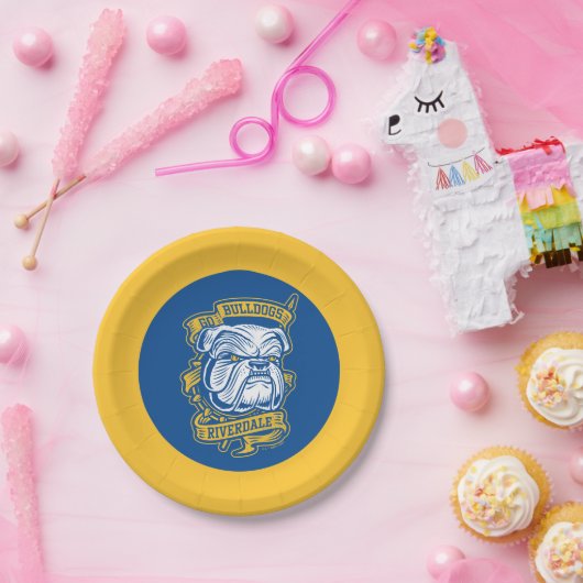 Go Bulldogs - Riverdale Mascot Banner Papieren Bordje (Feest)
