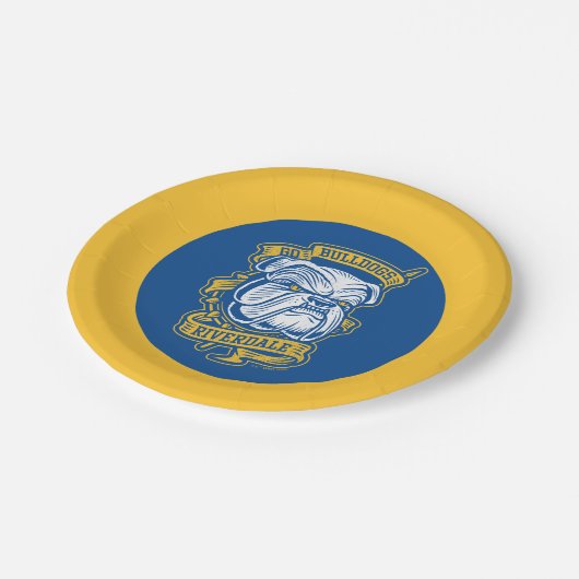Go Bulldogs - Riverdale Mascot Banner Papieren Bordje (Gekanteld)