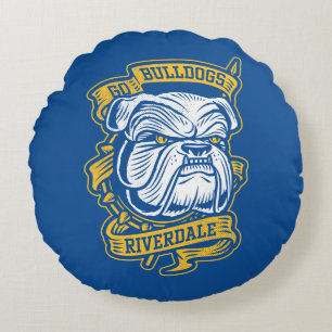 Go Bulldogs - Riverdale Mascot Banner Rond Kussen