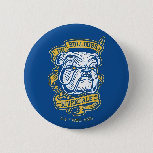 Go Bulldogs - Riverdale Mascot Banner Ronde Button 5,7 Cm (Voorkant)