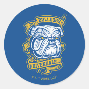Go Bulldogs - Riverdale Mascot Banner Ronde Sticker