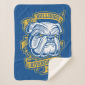 Go Bulldogs - Riverdale Mascot Banner Sherpa Deken (Voorkant)