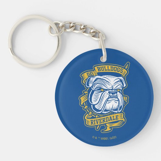 Go Bulldogs - Riverdale Mascot Banner Sleutelhanger (Voorkant)