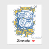 Go Bulldogs - Riverdale Mascot Banner Sticker (Vel)