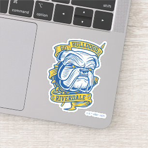 Go Bulldogs - Riverdale Mascot Banner Sticker