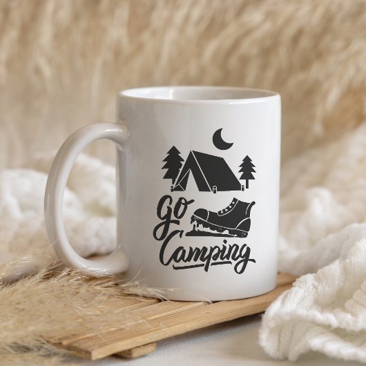 Go Camping Mug – Adventure Awaits Outdoors Koffiemok