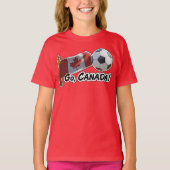 Go, Canada Voetbal Fan T-shirt (Voorkant)