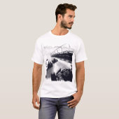 Go-Cart Racers Snel rond de baan T-shirt (Voorkant volledig)