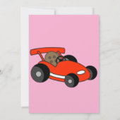 Go-Cart verjaardagsfeestje thema Kaart (Achterkant)