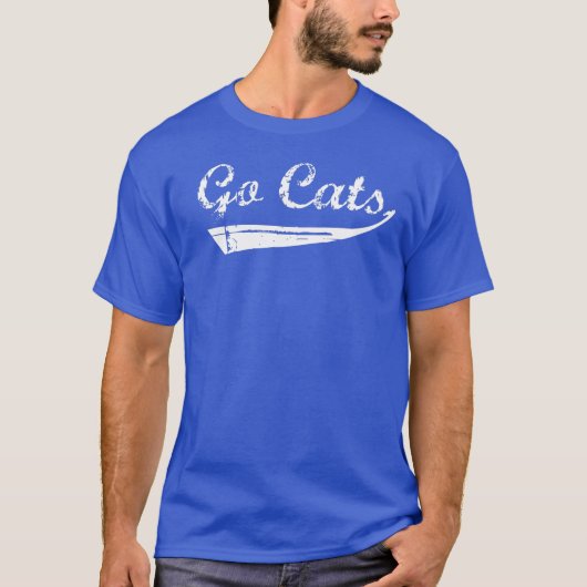 Go Cats (White) T-Shirt (Voorkant)