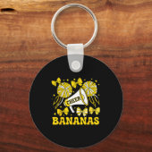 Go Cheer Bananas School Srts Fan Team Srit Name  Sleutelhanger (Voorkant)
