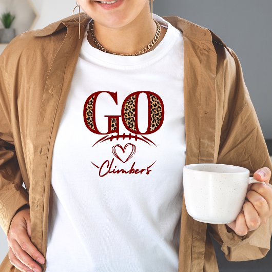 Go Climbers Football Tshirt