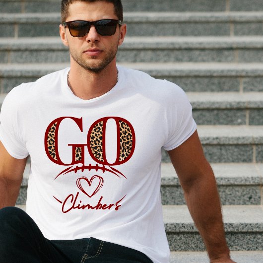 Go Climbers Football Tshirt