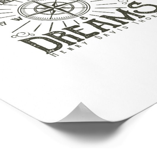 go confidently in the direction of your dreams poster (Hoek)