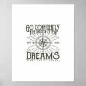 go confidently in the direction of your dreams poster (Voorkant)
