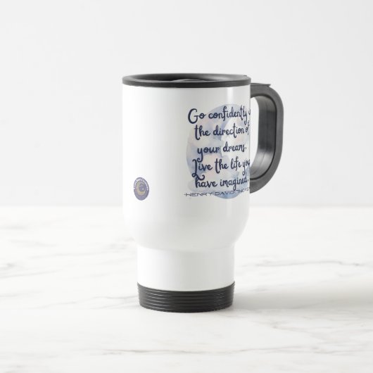 Go confidently travel mug reisbeker (Voorkant rechts)
