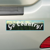 Go Country - Land Maïsveld Ver.3 Bumpersticker (Op auto)