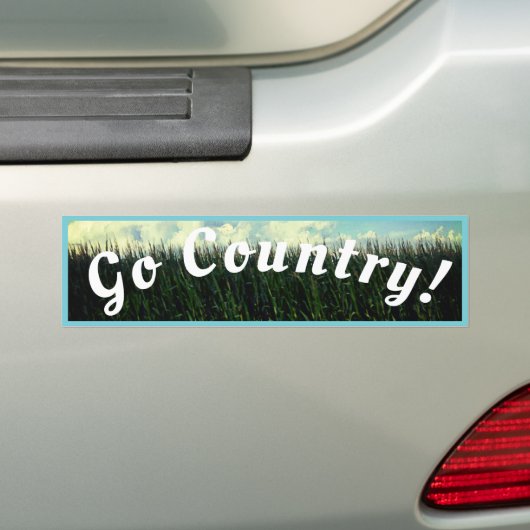 Go Country - Land Maïsveld Ver.3 Bumpersticker (Op auto)