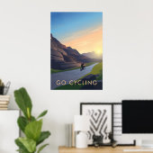 Go Cycling Travel Poster (Thuiskantoor)