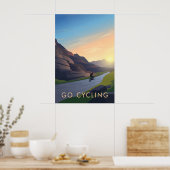 Go Cycling Travel Poster (Keuken)