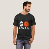 Go D-Wade T-Shirt Dwyane T-Shirt Flash Miami Jer (Voorkant volledig)