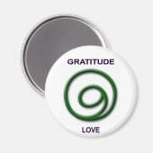 Go Dankbaarheidsmagneet Magneet (Voorkant / Achterkant)