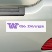 Go Dawgs Bumpersticker (Op auto)