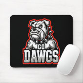 Go Dawgs Funny Bulldogs  Muismat (Met muis)