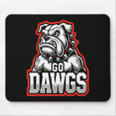 Go Dawgs Funny Bulldogs  Muismat (Voorkant)