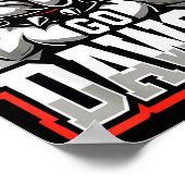 Go Dawgs Funny Bulldogs  Poster (Hoek)