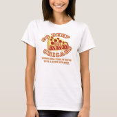 Go Deep Chicago stijl pizza T-shirt (Voorkant)