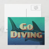  Go Diving Scuba Briefkaart (Voorkant / Achterkant)