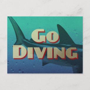 Go Diving Scuba Briefkaart