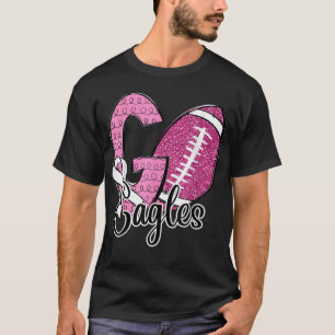 Go Eagles School Sports Fan Spirit Breast Cancer A T-shirt
