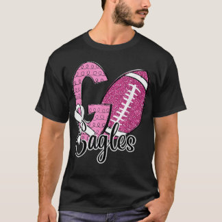 Go Eagles School Sports Fan Spirit Breast Cancer A T-shirt