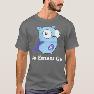 Go Emacs Go Black T-shirt